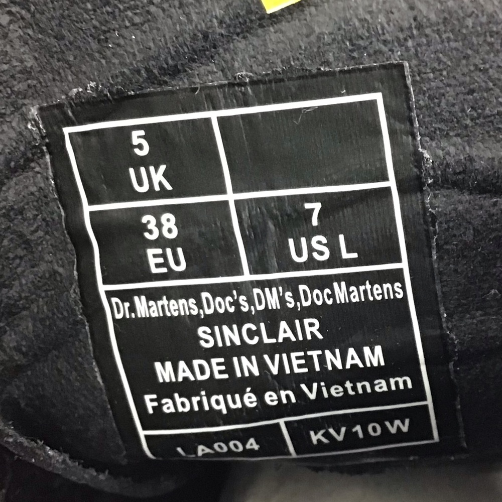 Dr. Martens Sinclair Croc Embossed Platform Boots - Picture 8 of 10